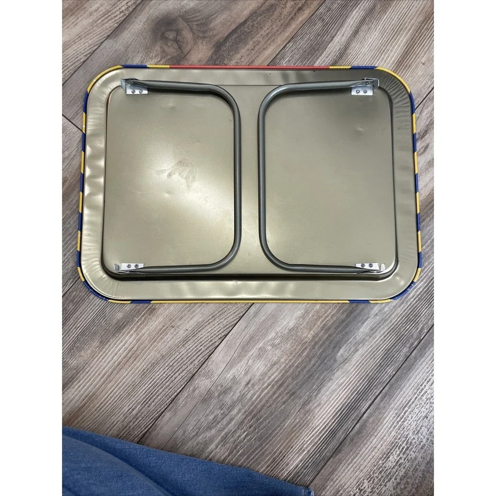 Vintage TV Tray Metal folding legs 